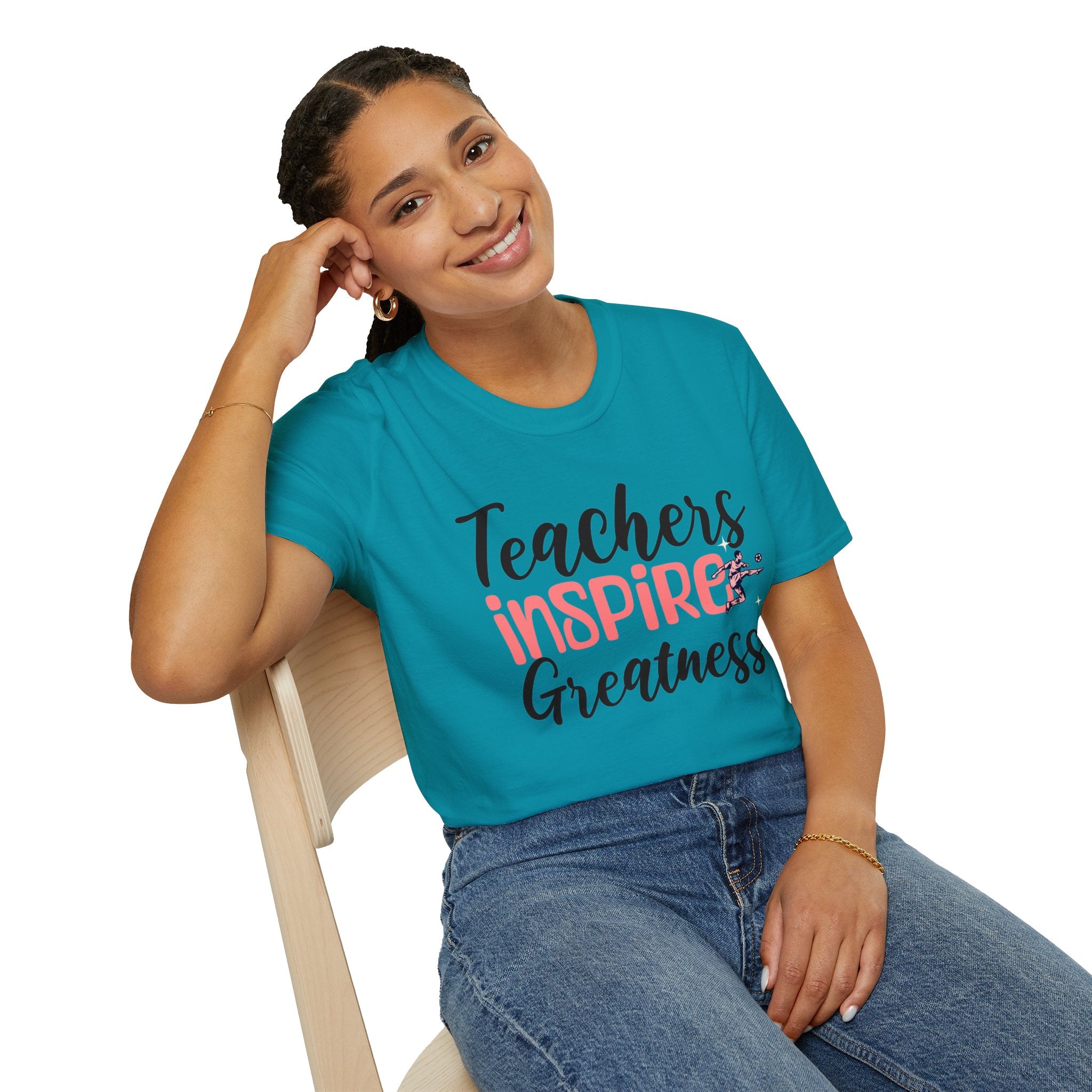 Teachers Inspire Greatness Unisex Softstyle T-Shirt