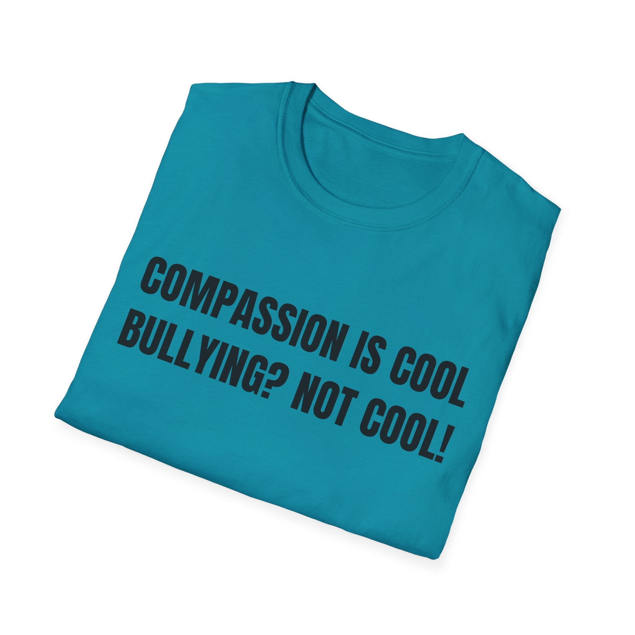 Compassion is Cool, Bullying? Not Cool! Kindness Shirt, Motivational Shirt, Inspirational Shirt, Be Compassionate, Be Brave, Be Happy