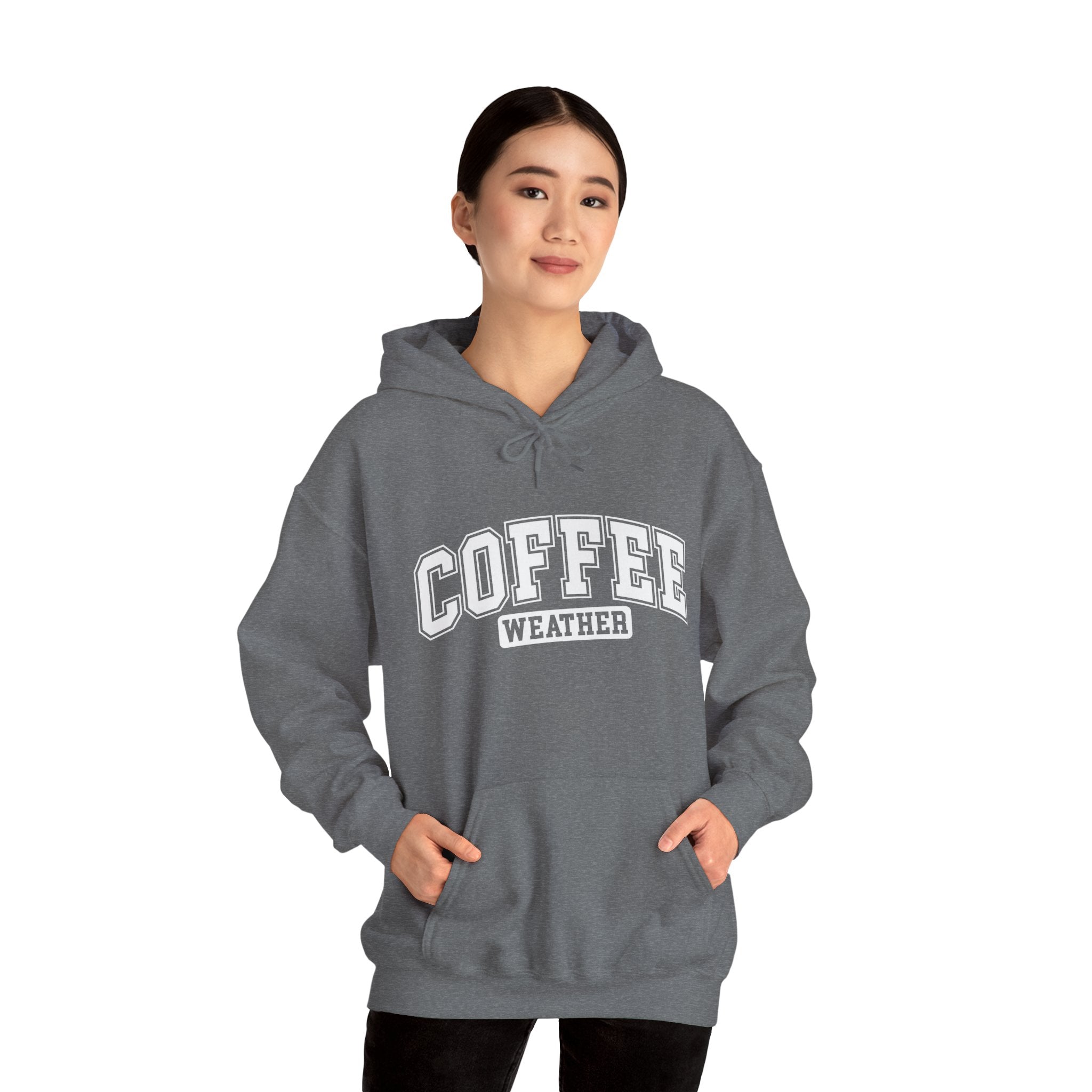 Coffee Lover Shirt, Coffee Lover Sweatshirt, Gift for Coffee Lover, Gift for Him, Gift for Her, Coffee Weather Unisex Heavy Blend™ Hoodie