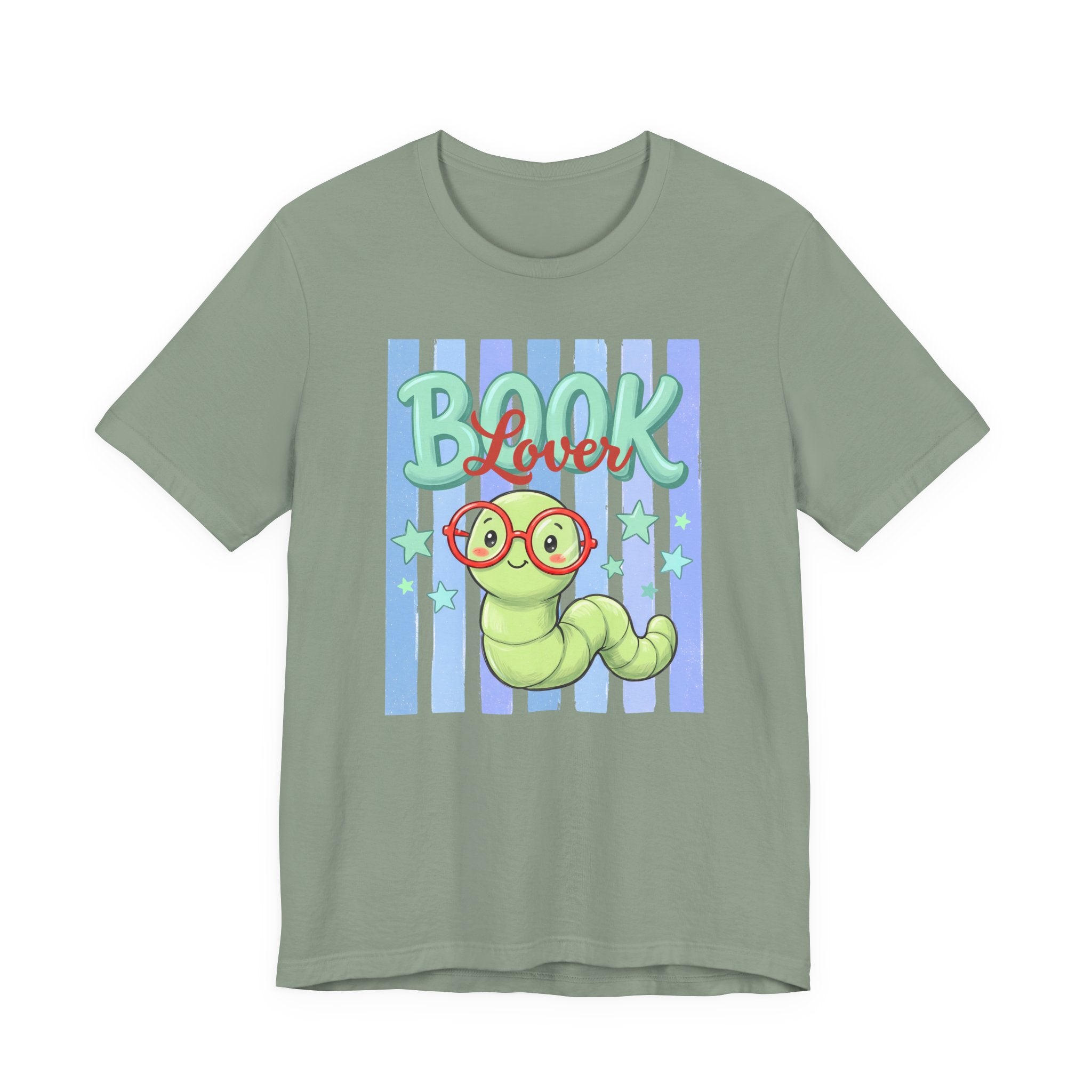 Book Lover Shirt,  Bella Canvas 3001 Striped Book Lover Tee, Gift for Book Lover