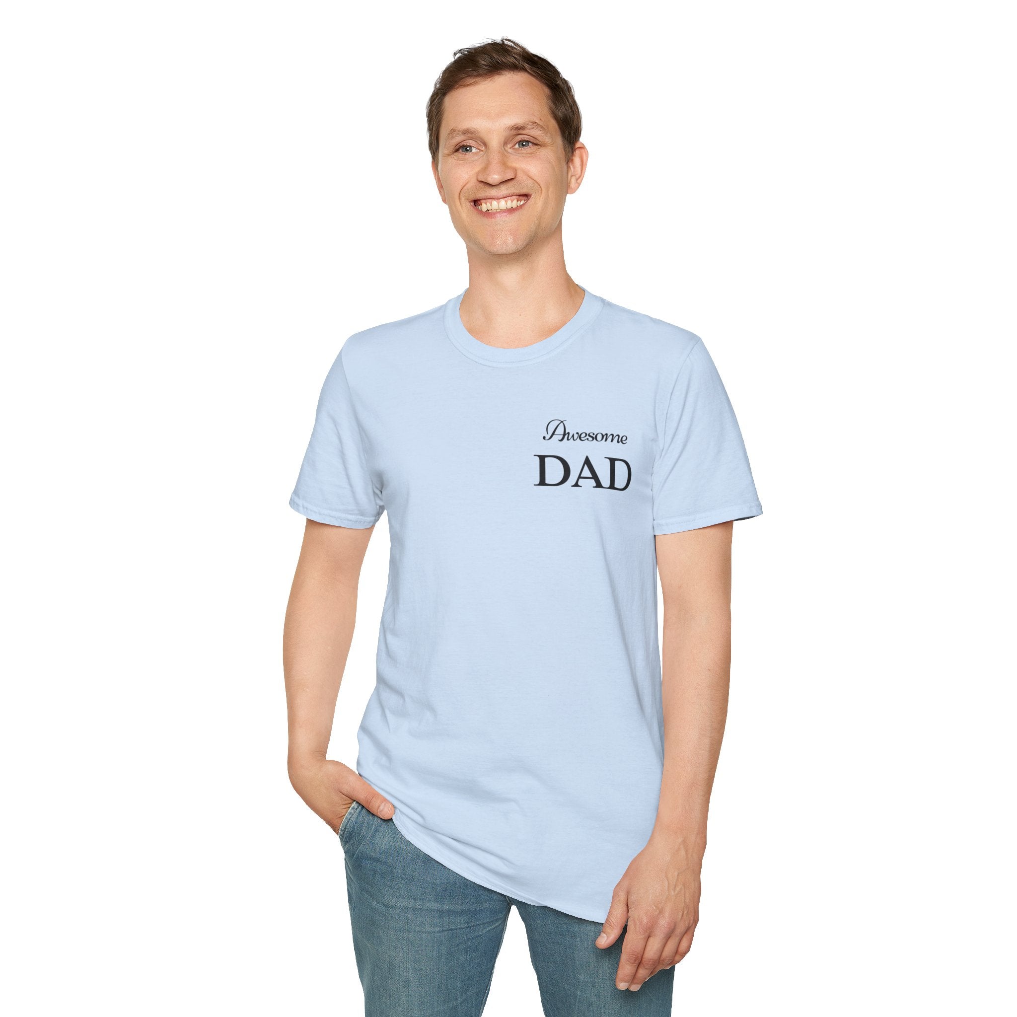 Awesome Dad Softstyle T-Shirt, New Dad Shirt, Gift for Awesome Dad, Best Dad Shirt, Gift for Awesome Dad, T-Shirt for Dad, Father's Day Gift