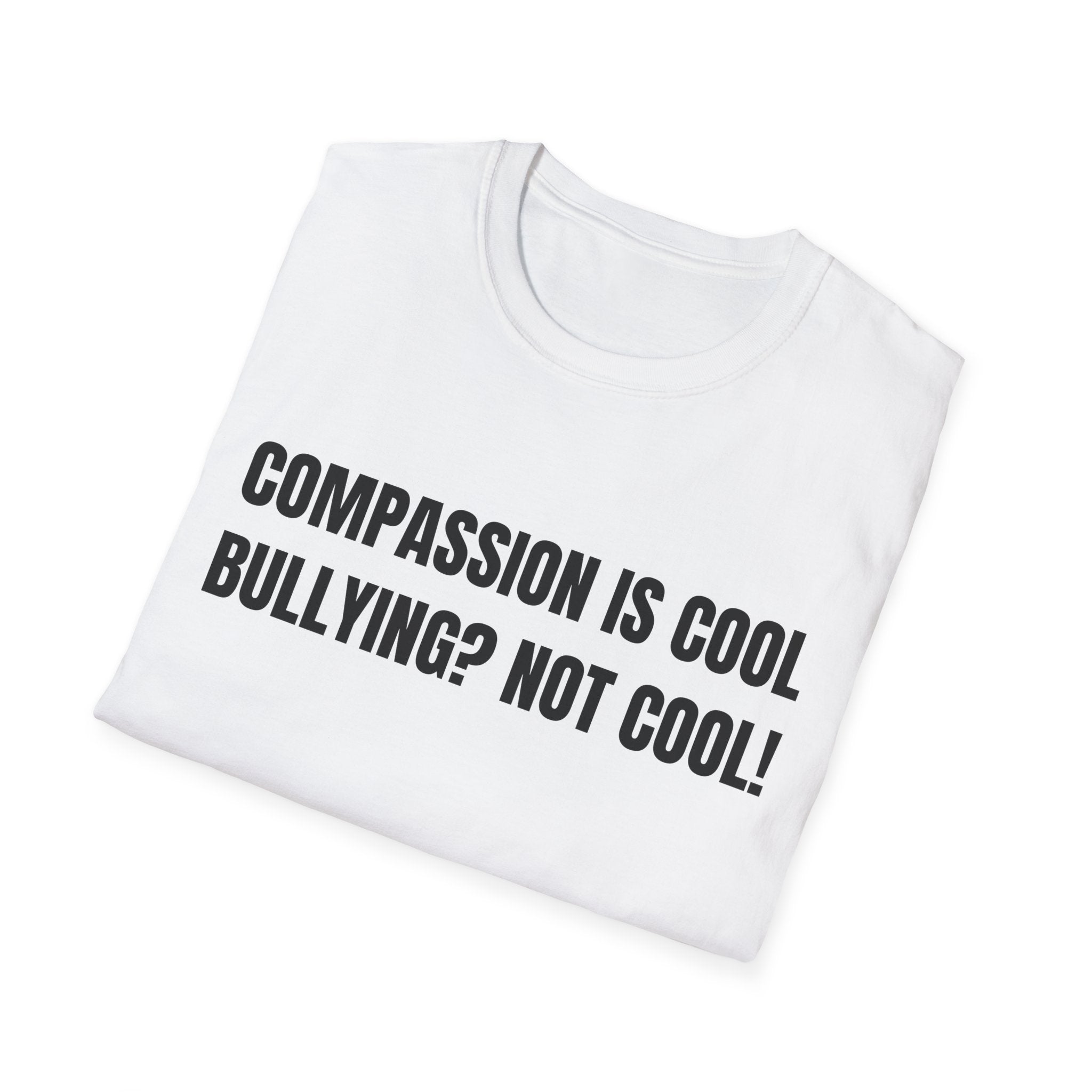 Compassion is Cool, Bullying? Not Cool! Kindness Shirt, Motivational Shirt, Inspirational Shirt, Be Compassionate, Be Brave, Be Happy