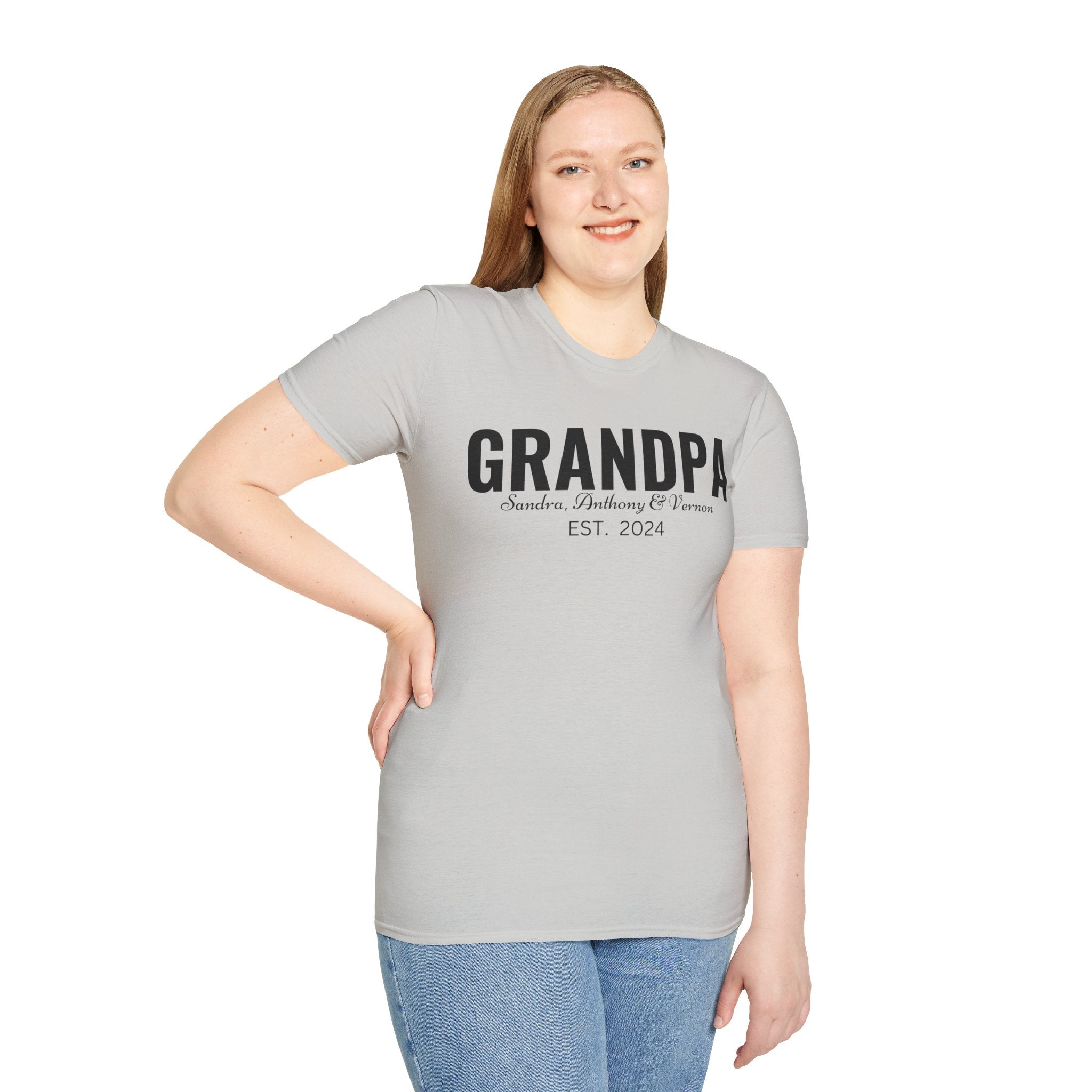 Personalized Grandpa Shirt with Grandkids Names , Fathers Day Gift For Grandpa, Gift From Grandkids, Gift from Kids