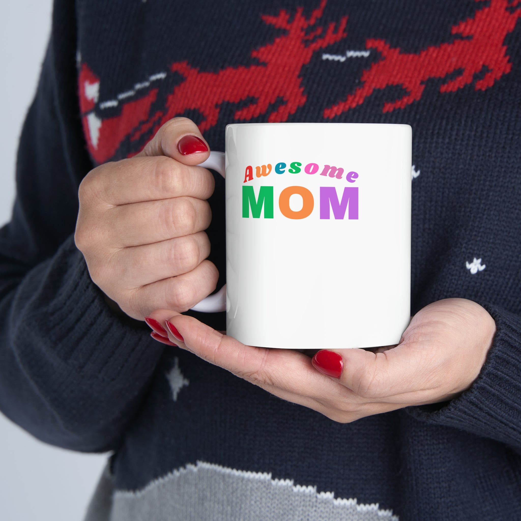Mother's Day Coffee Mug, Awesome Mom Ceramic Mug, 11oz, Mother's Day Gift,  Mother's Day Gift Mug, Happy Mother's Day