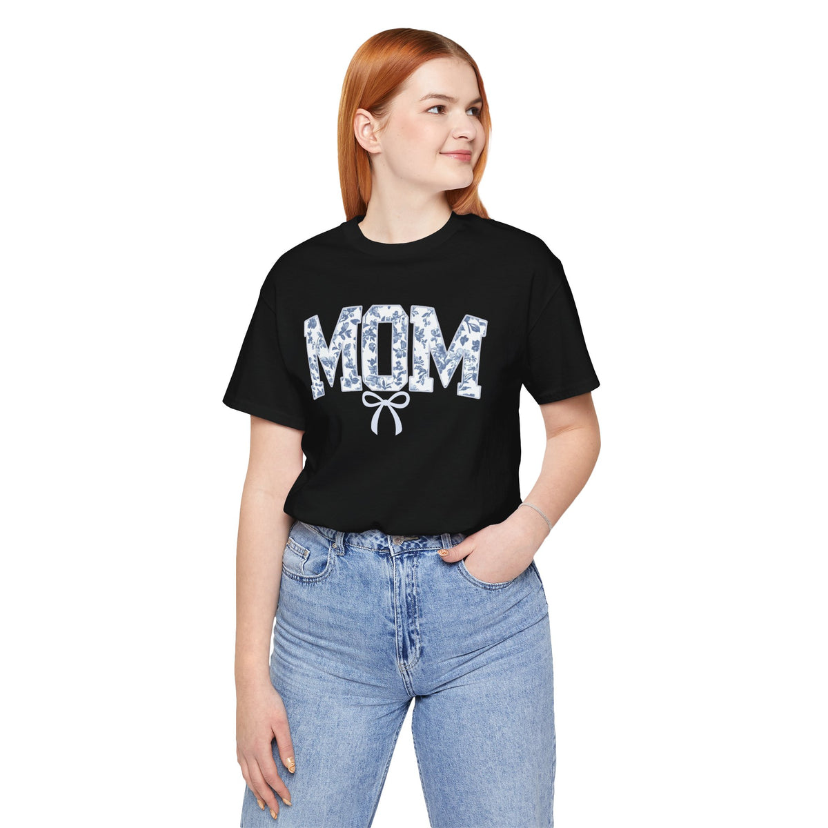 Mom Shirt, Bella Canvas Crewneck Tee, Relaxed Fit Cotton T-shirt