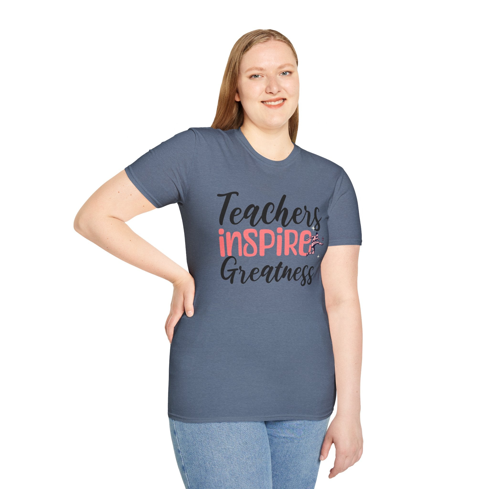 Teachers Inspire Greatness Unisex Softstyle T-Shirt