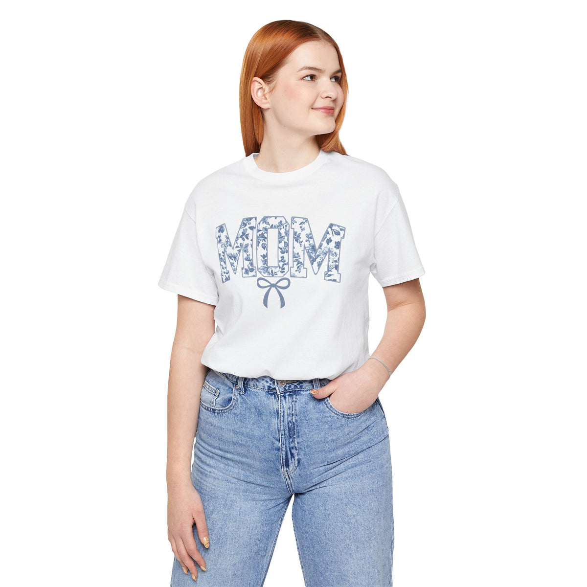 Mom Shirt, Bella Canvas Crewneck Tee, Relaxed Fit Cotton T-shirt