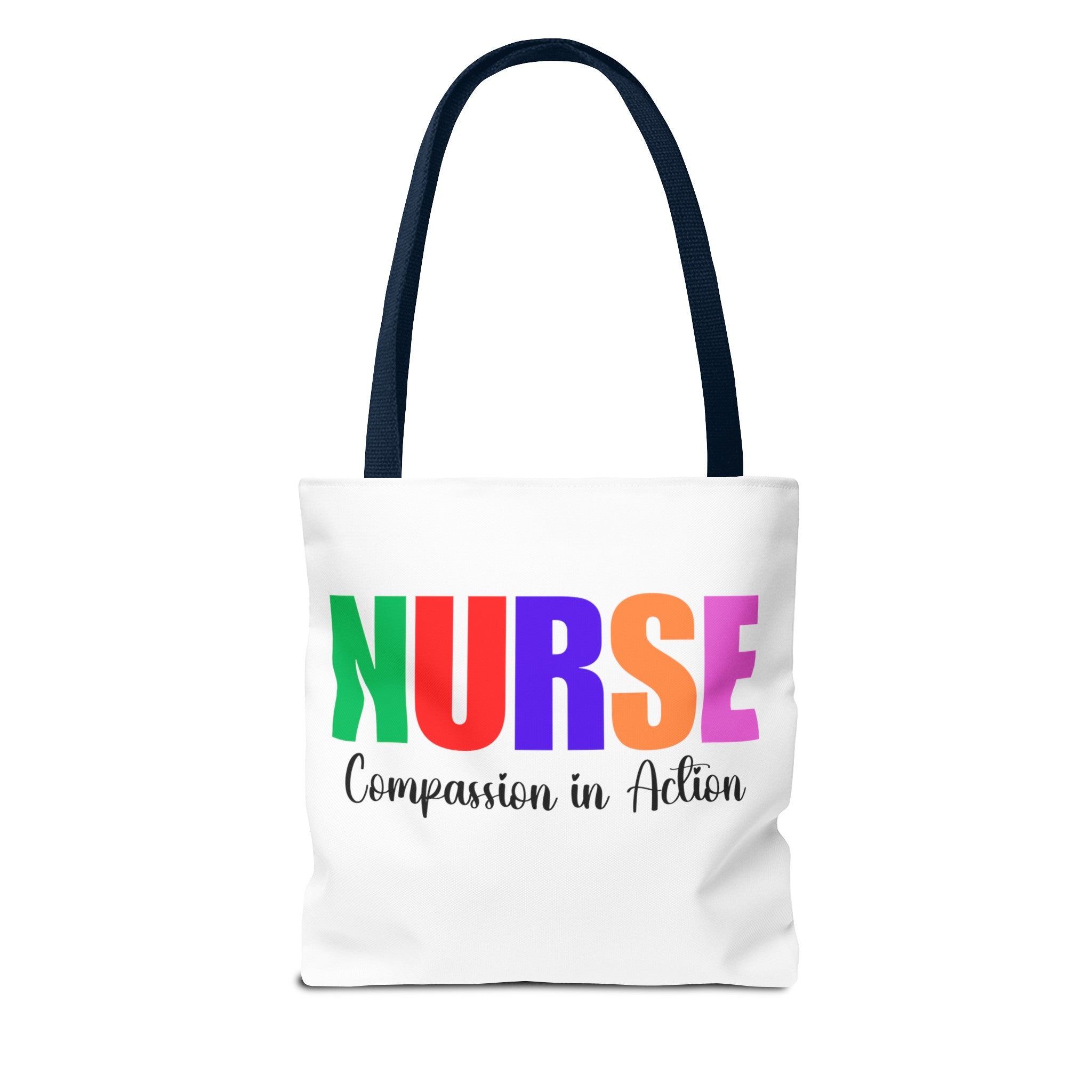 Nurse Compassion In Action Tote Bag (AOP), Gift for Nurse, Nurse Bag, Bag for Nurse