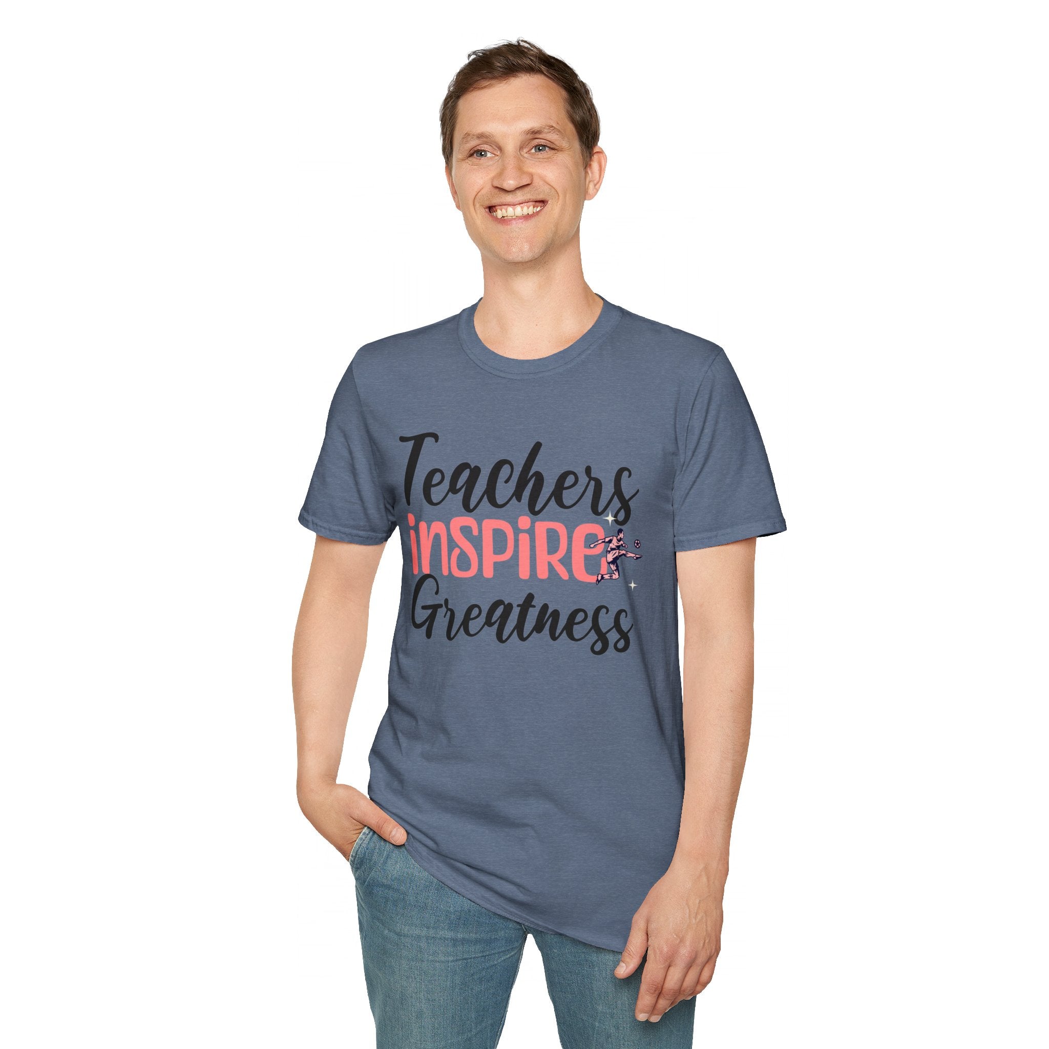 Teachers Inspire Greatness Unisex Softstyle T-Shirt