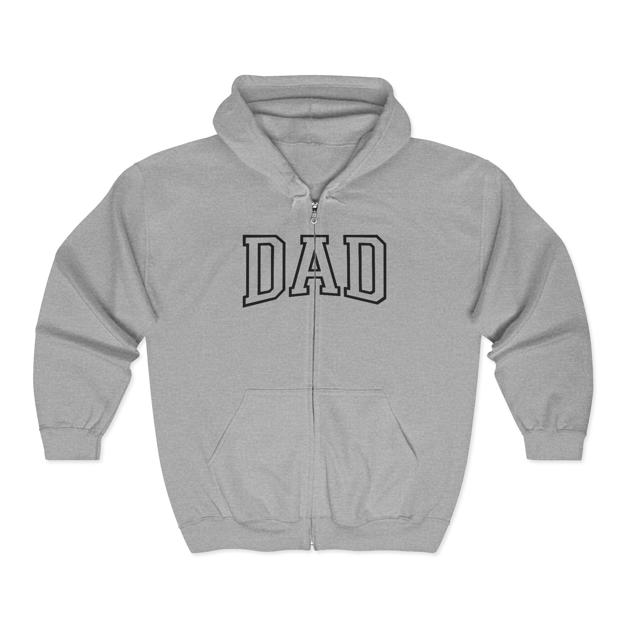 Dad Full Zip Hoodie, Dad Sweatshirt, Father's Day Gift, Dad Birthday Gift
