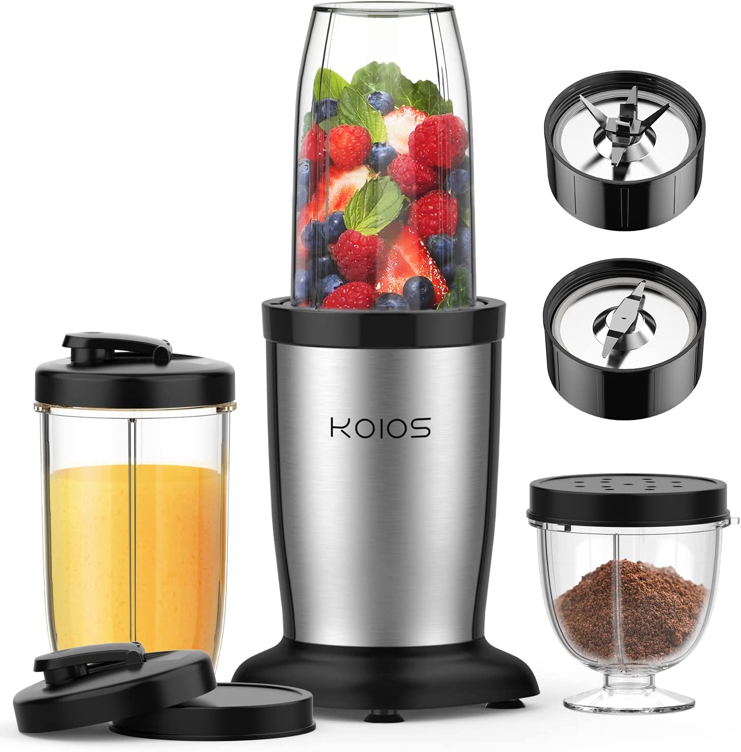 KOIOS 850W Bullet Blender for Shakes and Smoothies, 11 Pieces Personal Smoothie Blenders
