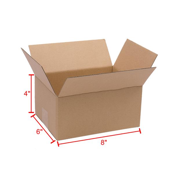 100 Corrugated Paper Boxes 8x6x4"（20.3*15.2*10cm）Yellow