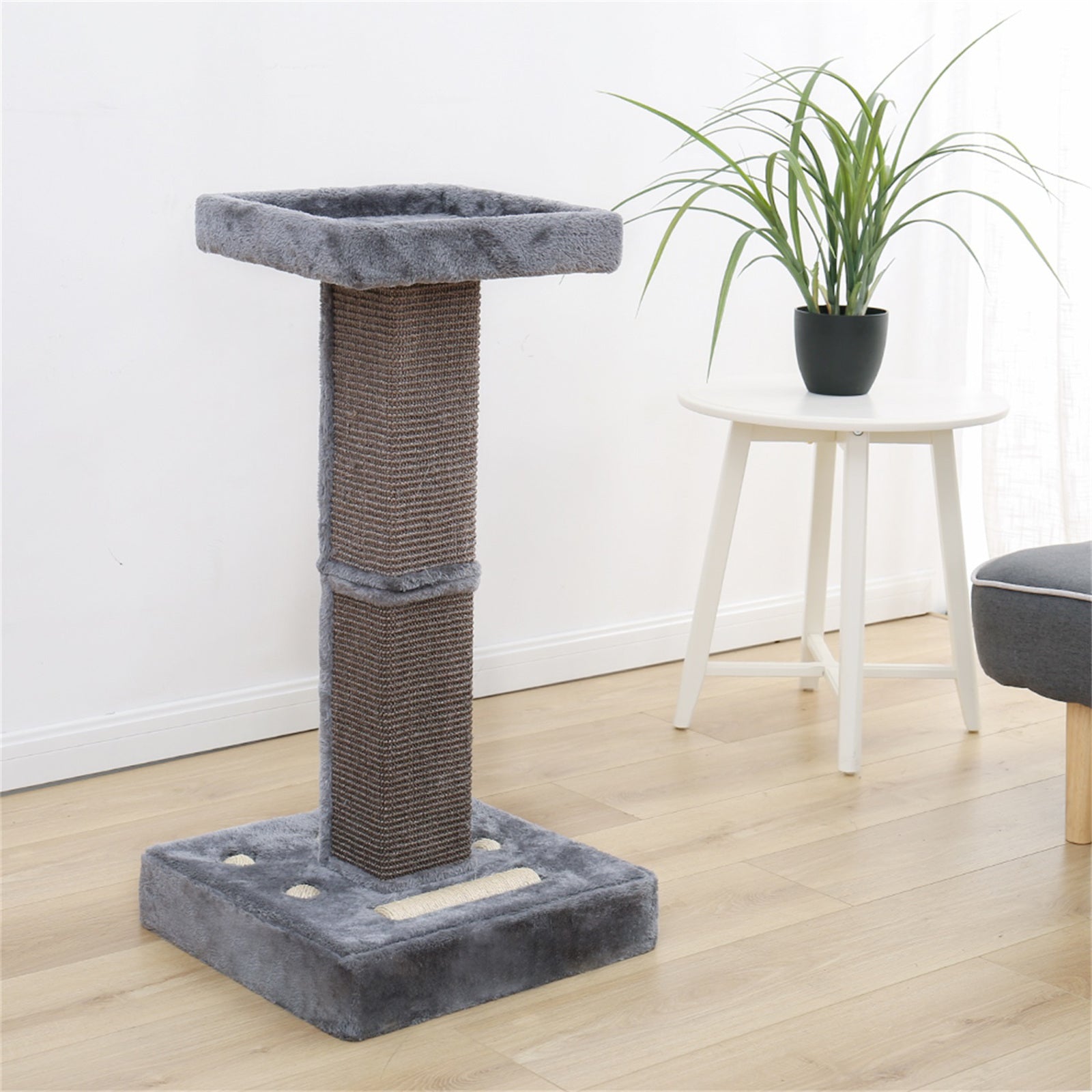 Modern Cat Tree Cat Scratching Post with Sisal Scratching Posts, Cozy Perch and Cat Interactive Toy