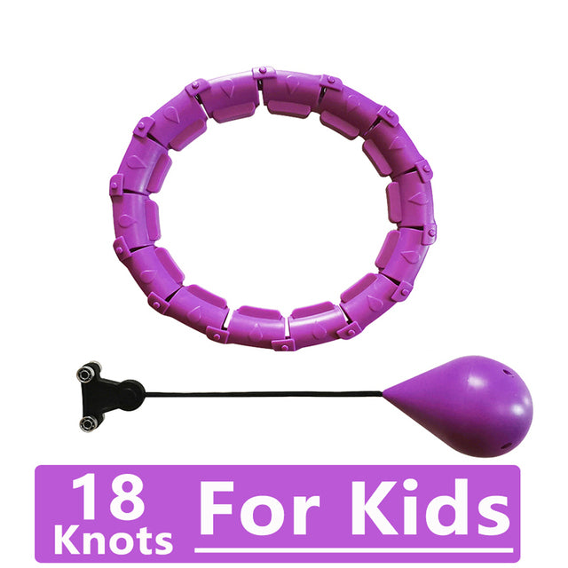 Smart Weighted 24 Knots Sport Hula Hoop Abdominal Waist Fitness Hoops